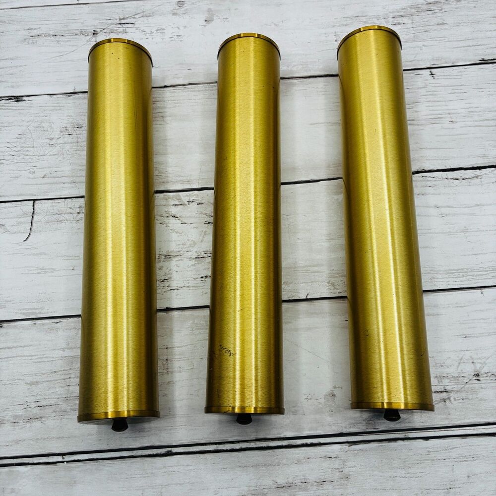 Vintage Grandfather Clock Weights Set of 3 Brass Tone Replacement Parts